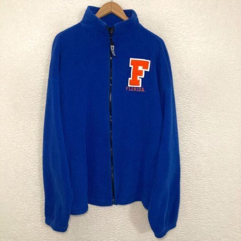 Vtg University Florida Gators Fleece Jacket Mens XXL Full Zip Embroidered UF USA